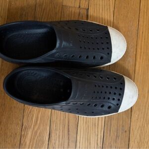 Native Kids Shoes Black and White